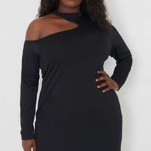 Shein Asymmetrical Neck Dress